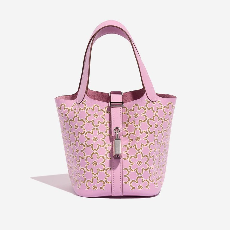 Hermès Picotin 14 MauveSylvestre-Cuivre-White 2F S | Sell your designer bag on Saclab.com