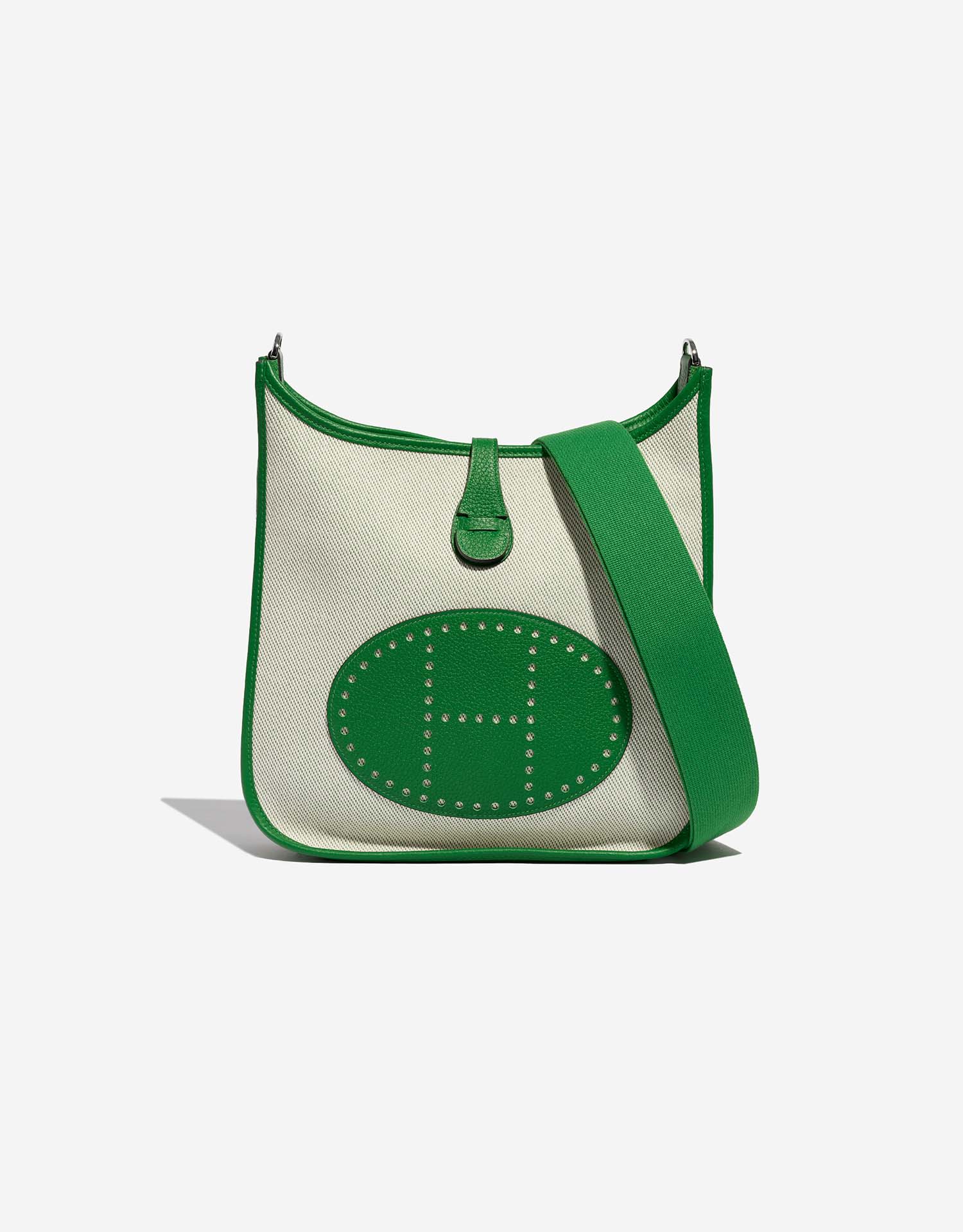 Hermès Evelyne 29 Toile / Clemence Ecru / Bamboo | SACLÀB