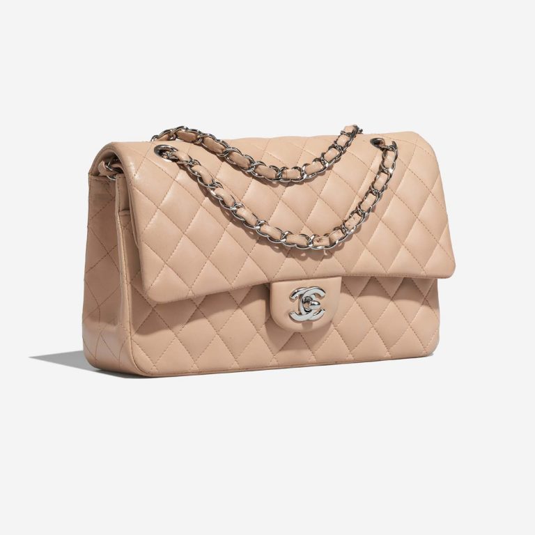 Chanel Timeless Medium Beige Side Front  | Sell your designer bag on Saclab.com