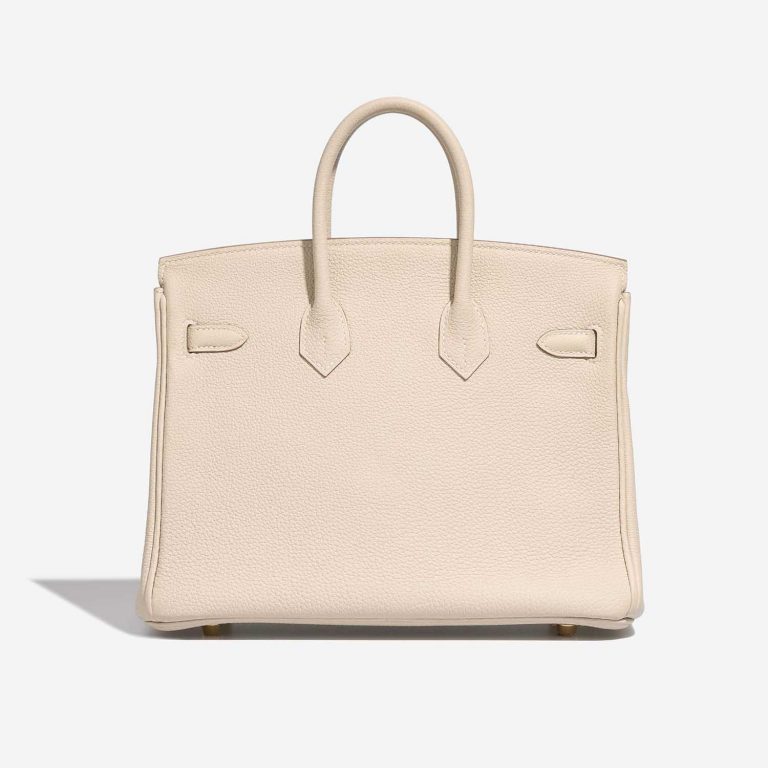 Pre-owned Hermès bag Birkin HSS 25 Togo Craie / Rose Extreme Beige Back | Sell your designer bag on Saclab.com