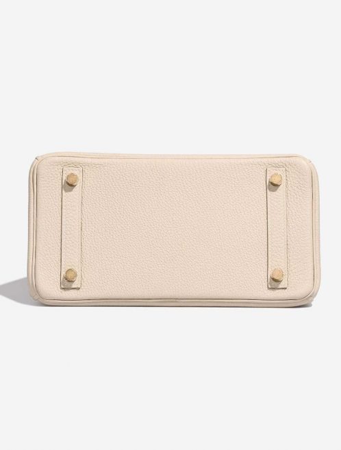 Pre-owned Hermès bag Birkin HSS 25 Togo Craie / Rose Extreme Beige Bottom | Sell your designer bag on Saclab.com