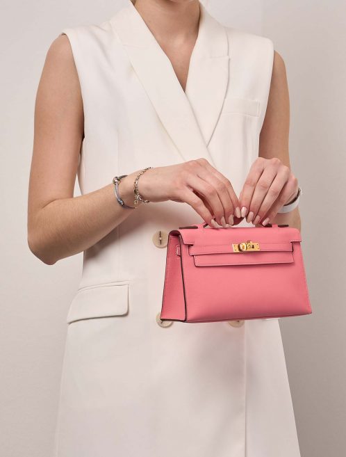 Hermès Kelly Pochette RoseAzalee Sizes Worn | Sell your designer bag on Saclab.com