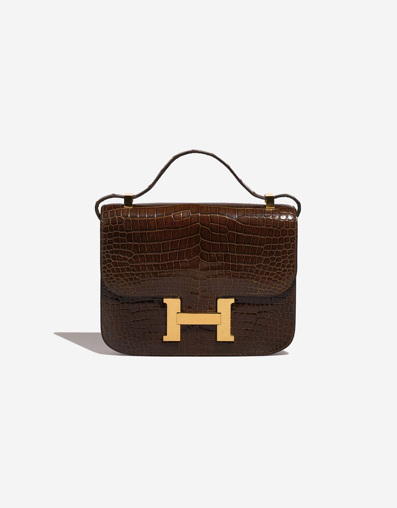 Hermès Constance 23 Porosus Krokodilleder Marron | SACLÀB