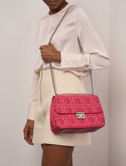 Pre-owned Dior bag Miss Dior Medium Lamb Pink Pink, Rose | Sell your designer bag on Saclab.com