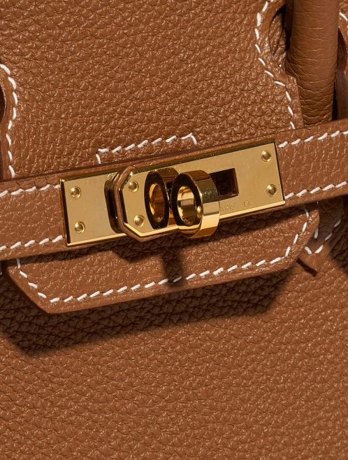 Hermès Birkin 25 Gold Closing System  | Sell your designer bag on Saclab.com