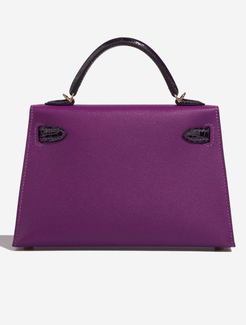 Hermès Kelly Mini Anemone-Amethyst Back  | Sell your designer bag on Saclab.com