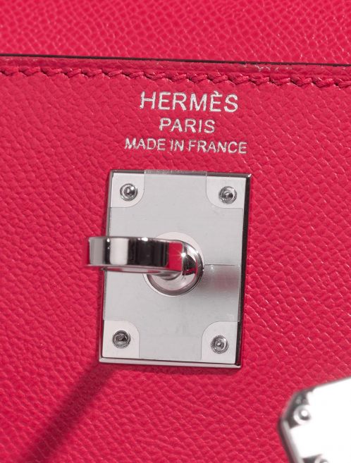 Hermès Kelly 25 RoseExtreme-RougePiment Logo  | Sell your designer bag on Saclab.com