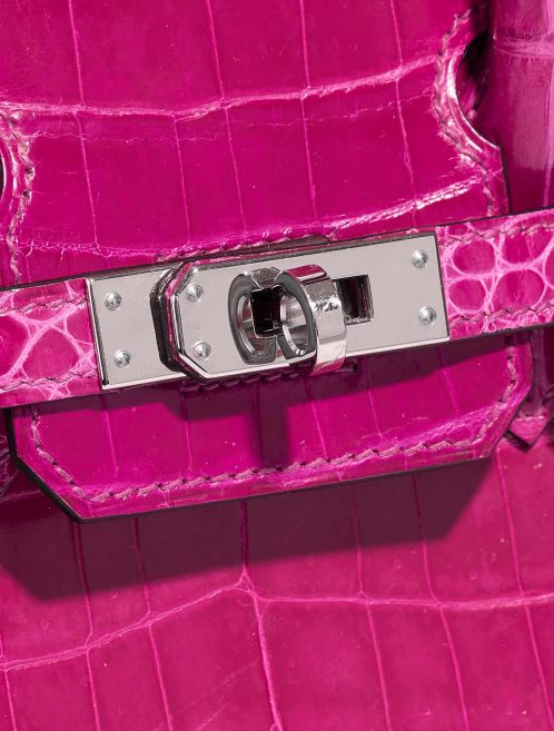 Hermès Birkin 25 RosePourpre Closing System  | Sell your designer bag on Saclab.com