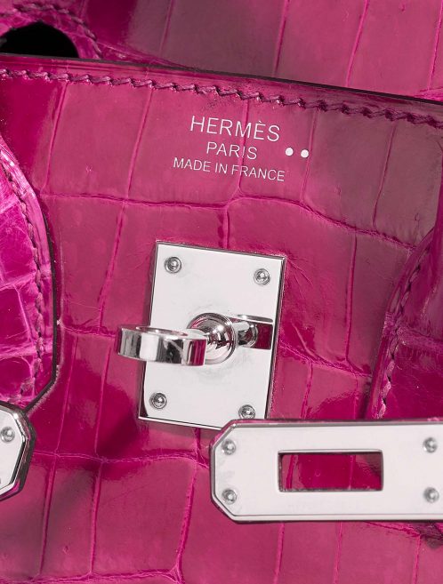 Hermès Birkin 25 RosePourpre Logo  | Sell your designer bag on Saclab.com