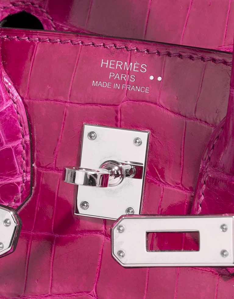 Hermès Birkin 25 RosePourpre Logo  | Sell your designer bag on Saclab.com