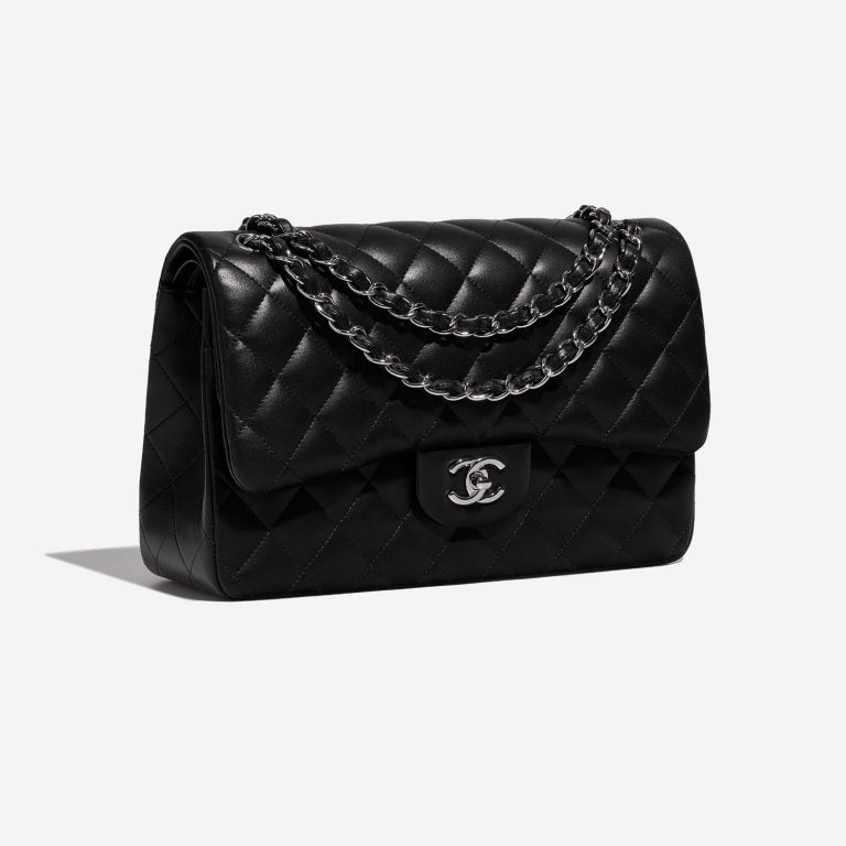 Chanel Timeless Jumbo Black Side Front  | Sell your designer bag on Saclab.com