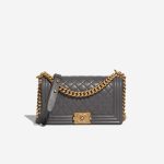 Chanel Boy NewMedium Silver 0F | Sell your designer bag on Saclab.com