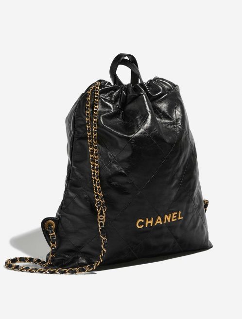 Pre-owned Chanel bag 22 Backpack Calf Black Black | Sell your designer bag on Saclab.com