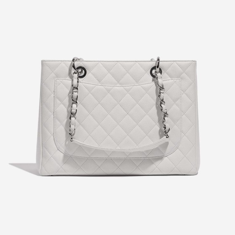 Pre-owned Chanel bag Shopping Tote GST Caviar White White | Sell your designer bag on Saclab.com