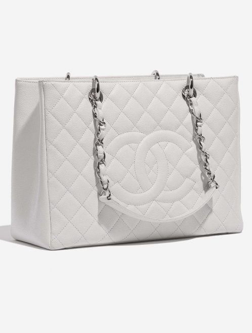 Pre-owned Chanel bag Shopping Tote GST Caviar White White | Sell your designer bag on Saclab.com