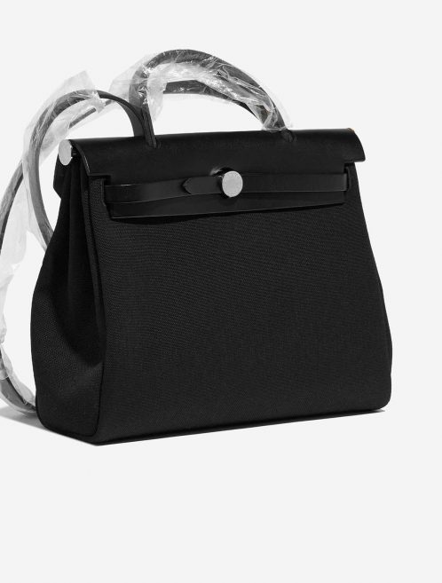 Pre-owned Hermès bag Herbag 31 Toile / Vache Hunter Black Black | Sell your designer bag on Saclab.com