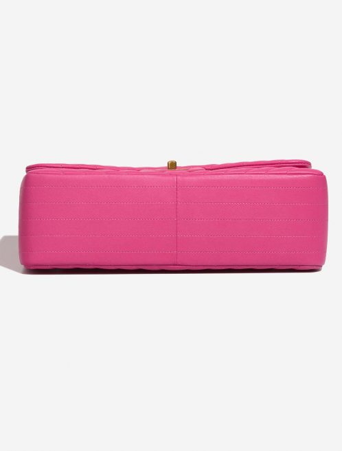 Pre-owned Chanel bag Timeless Chevron Jumbo Lamb Hot Pink Pink | Sell your designer bag on Saclab.com