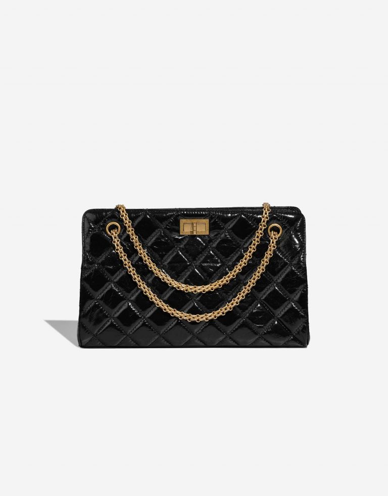 Pre-owned Chanel bag 2.55 Reissue Handle Patent Black | Sell your designer bag on Saclab.com