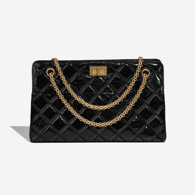 Pre-owned Chanel bag 2.55 Reissue Handle Patent Black | Sell your designer bag on Saclab.com