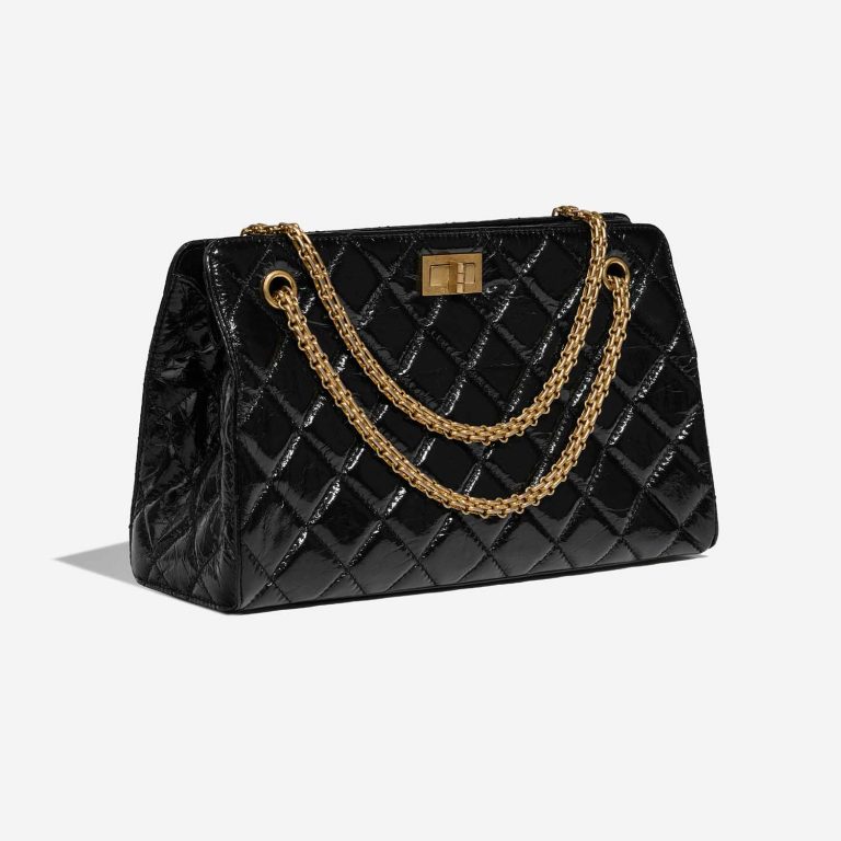 Pre-owned Chanel bag 2.55 Reissue Handle Patent Black | Sell your designer bag on Saclab.com