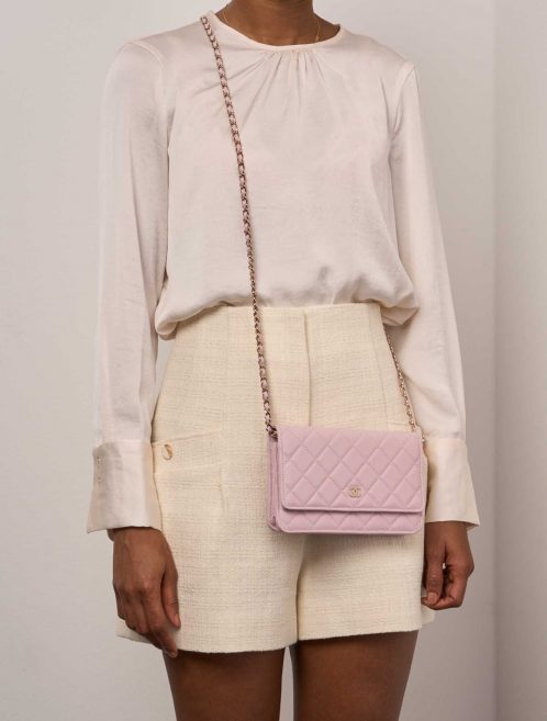 Pre-owned Chanel bag Timeless Wallet On Chain Caviar Light Pink Rose | Sell your designer bag on Saclab.com