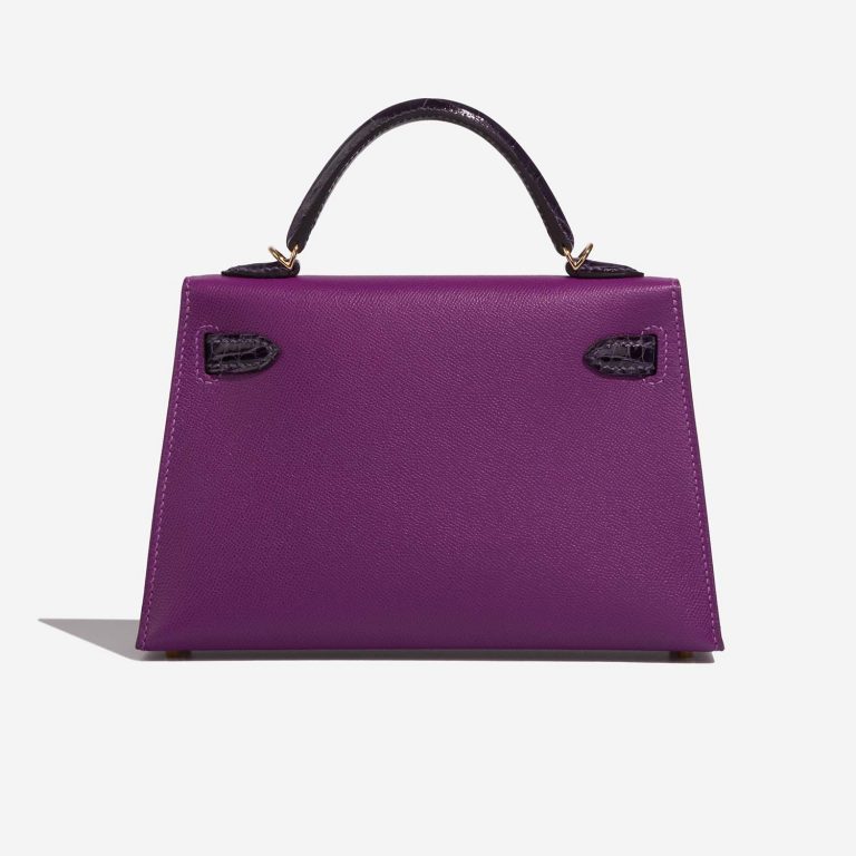 Pre-owned Hermès bag Kelly Mini Touch Alligator / Veau Madame Amethyst / Anemone Violet | Sell your designer bag on Saclab.com