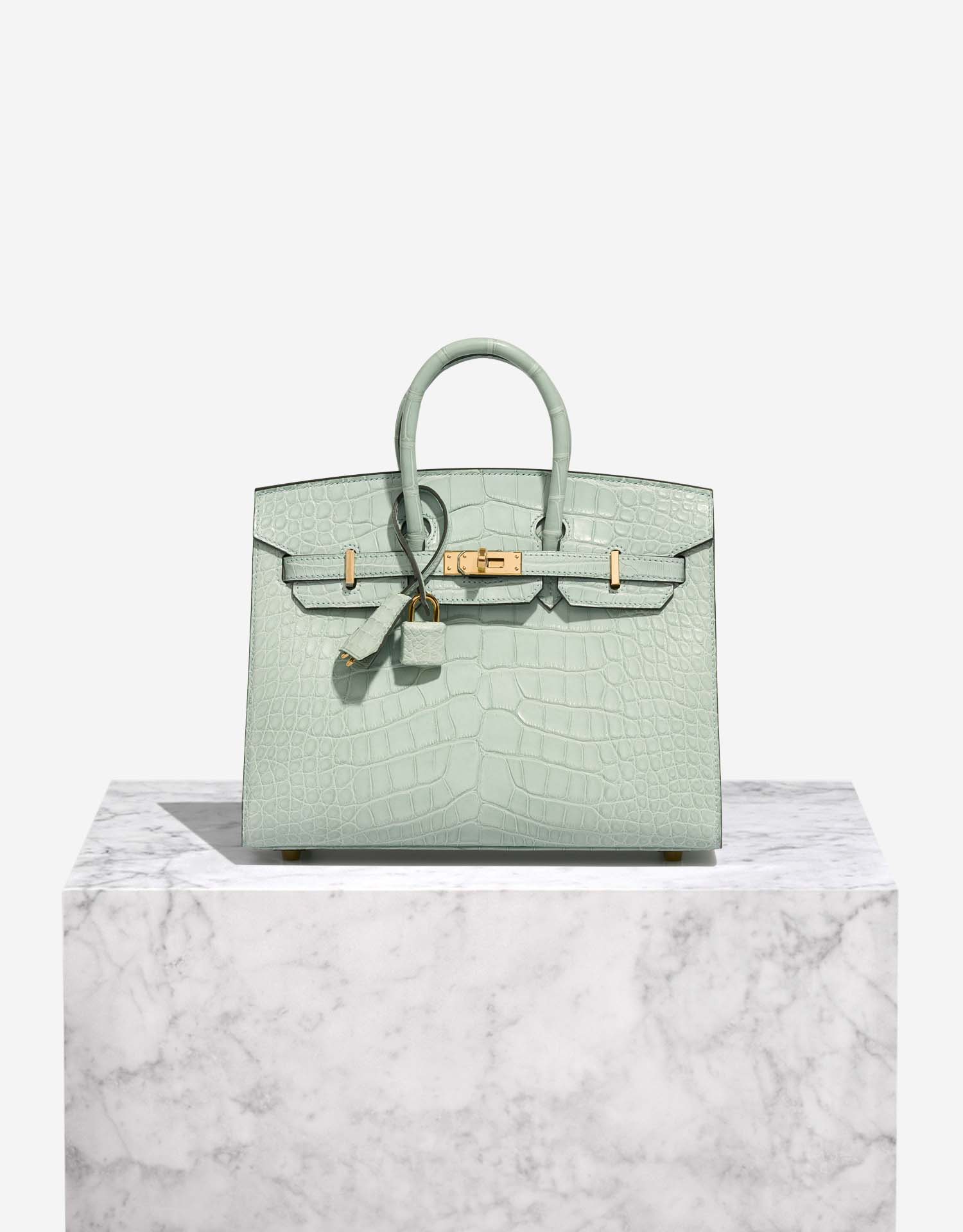 Hermès Birkin 25 Matte Alligator Vert d'Eau SACLÀB