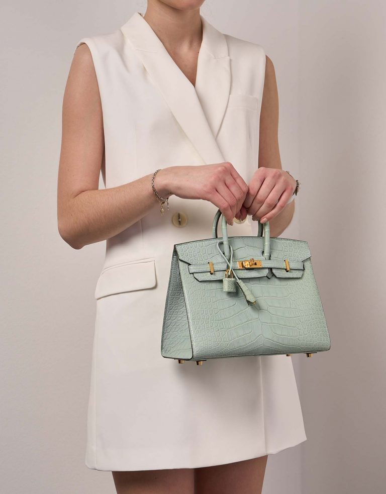 Hermès Birkin 25 VertD'Eau Front  | Sell your designer bag on Saclab.com