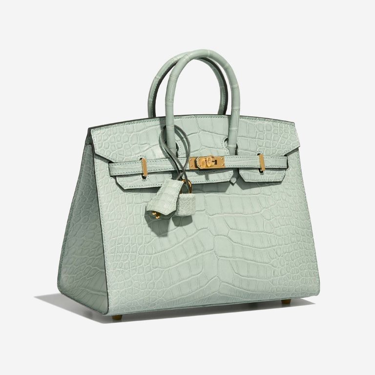 Hermès Birkin 25 VertD'Eau Side Front  | Sell your designer bag on Saclab.com