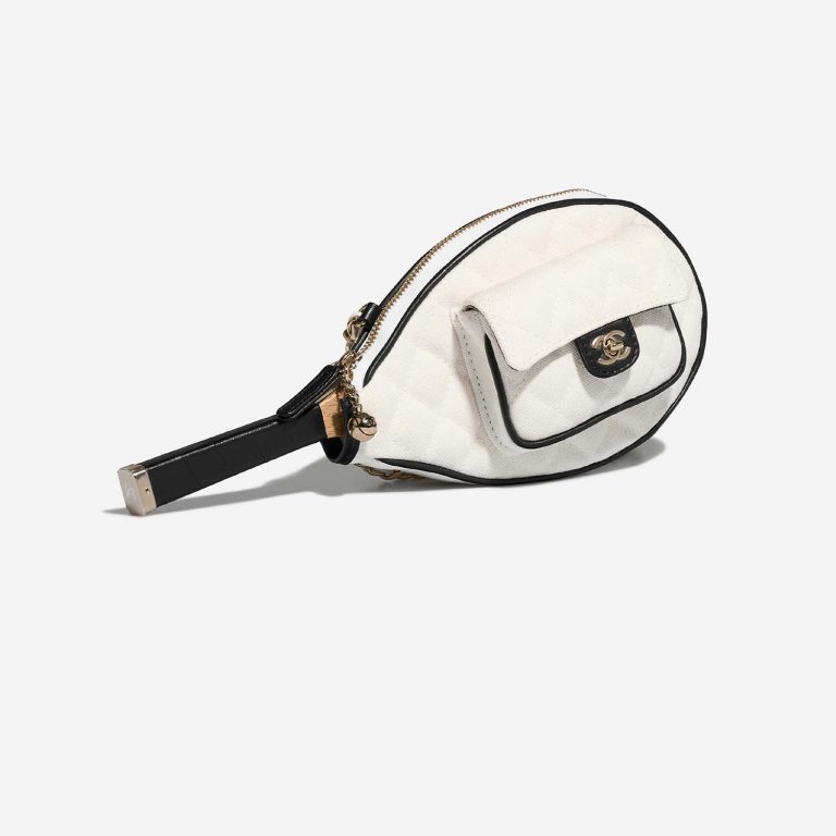Chanel ClutchWithChain Small White-Black 6SF S | Sell your designer bag on Saclab.com