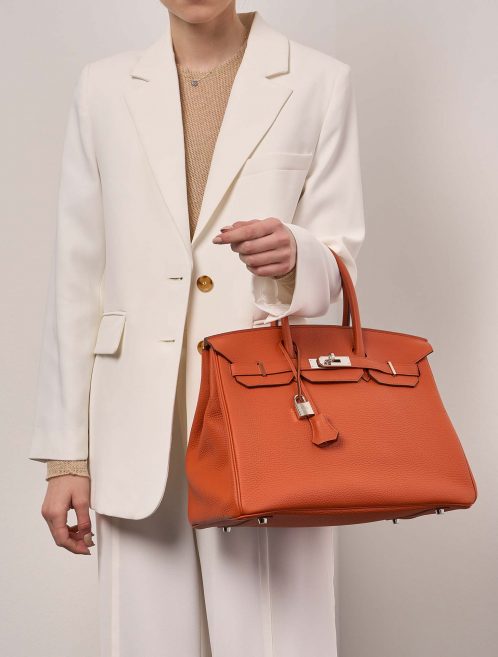 Hermès Birkin 35 OrangeH 1M | Sell your designer bag on Saclab.com