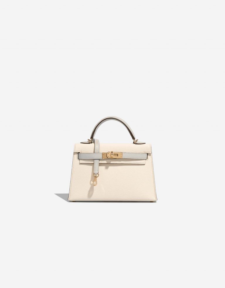 Hermès KellyHSS Mini Craie-GrisAsphalte Front  | Sell your designer bag on Saclab.com