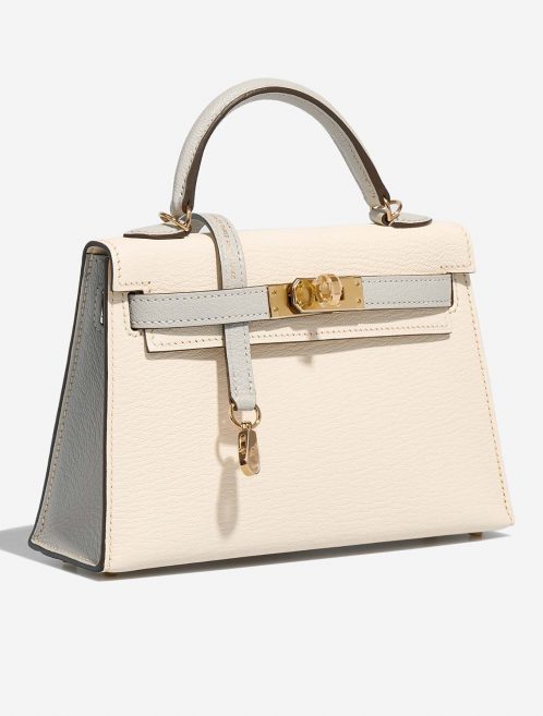 Hermès KellyHSS Mini Craie-GrisAsphalte Side Front  | Sell your designer bag on Saclab.com