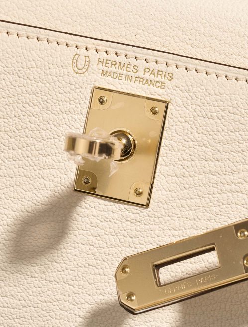 Hermès KellyHSS Mini Craie-GrisAsphalte Logo  | Sell your designer bag on Saclab.com