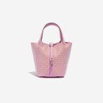 Hermès Picotin 18 MauveSylvestre-Cuivre-White Front  | Sell your designer bag on Saclab.com