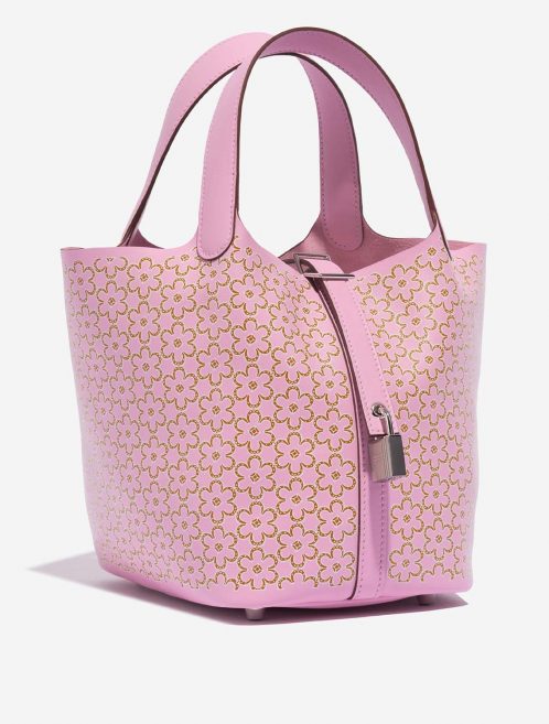 Hermès Picotin 18 MauveSylvestre-Cuivre-White Side Front  | Sell your designer bag on Saclab.com