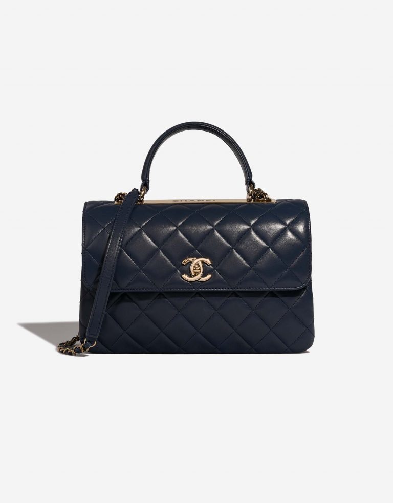 Chanel Trendy Large Navy Front  | Sell your designer bag on Saclab.com