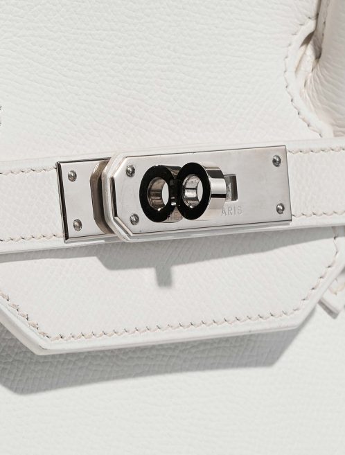 Hermès Birkin 35 White Closing System  | Sell your designer bag on Saclab.com