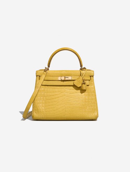 Hermès Kelly 28 JauneMimosa Front  | Sell your designer bag on Saclab.com