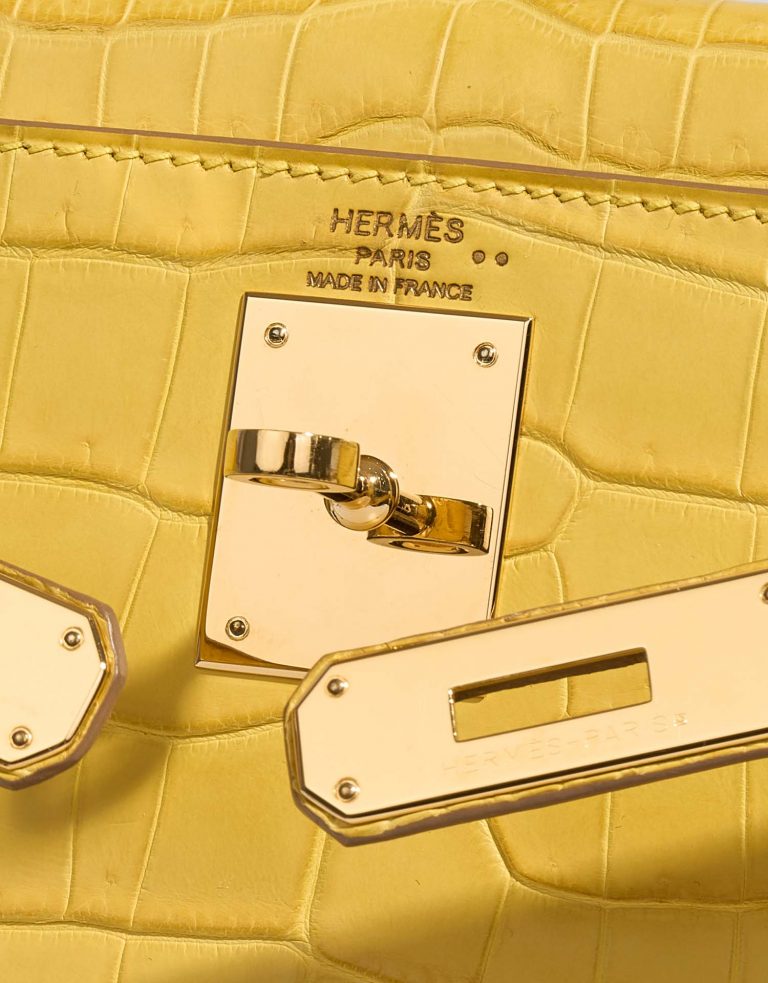 Hermès Kelly 28 JauneMimosa Logo  | Sell your designer bag on Saclab.com