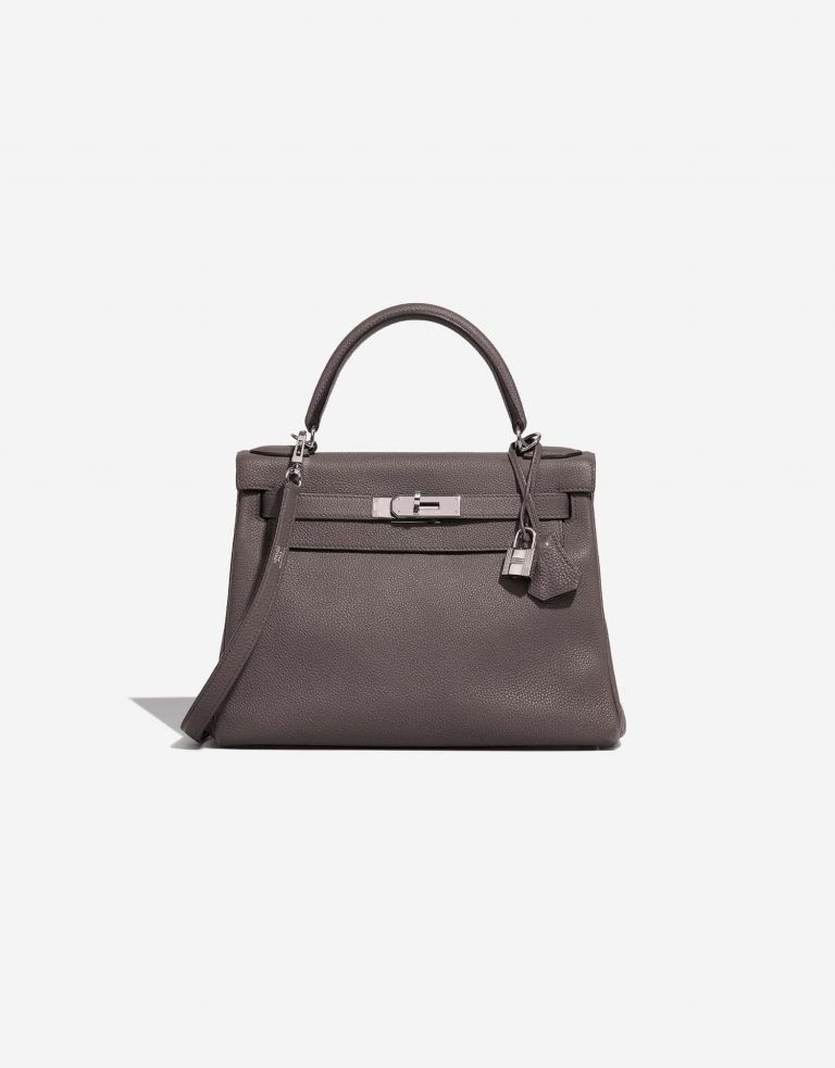 Hermès Kelly 28 Etain Front  | Sell your designer bag on Saclab.com
