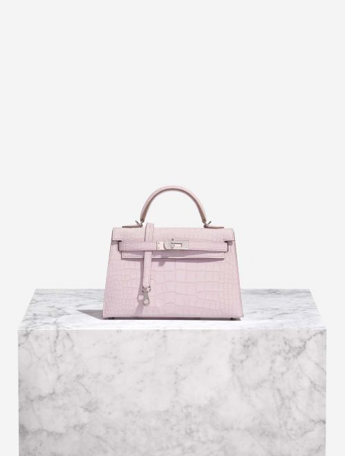 Hermès Kelly Mini MauvePale Front  | Sell your designer bag on Saclab.com
