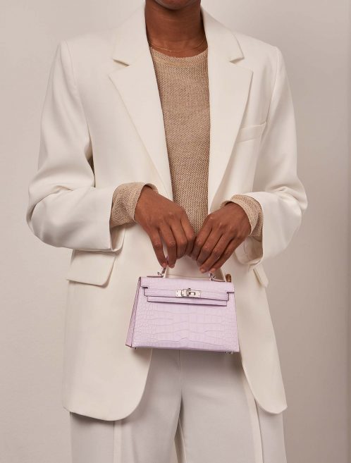 Hermès Kelly Mini MauvePale Sizes Worn | Sell your designer bag on Saclab.com
