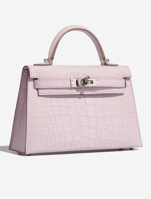 Hermès Kelly Mini MauvePale Side Front  | Sell your designer bag on Saclab.com