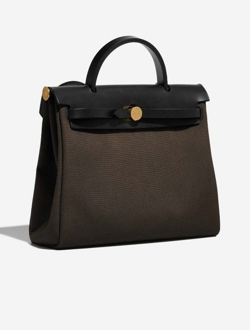 Hermès Herbag 31 Ebene-Black Side Front  | Sell your designer bag on Saclab.com