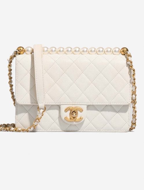 Chanel Timeless Pearls White Front  | Sell your designer bag on Saclab.com