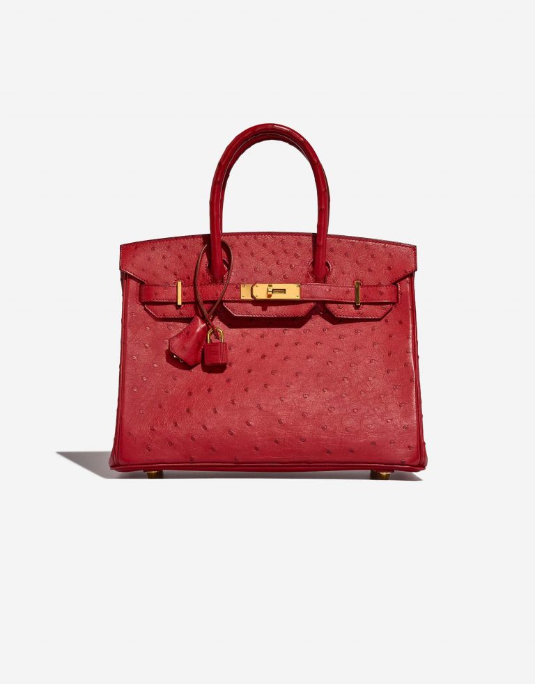 Hermès Birkin 30 RougeVif Front  | Sell your designer bag on Saclab.com