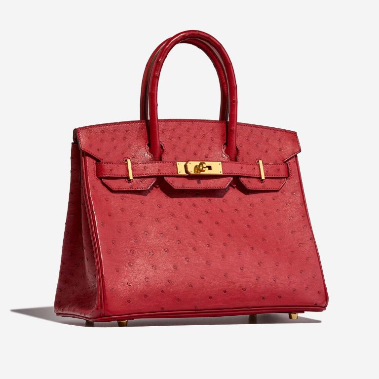 Hermès Birkin 30 RougeVif Side Front  | Sell your designer bag on Saclab.com