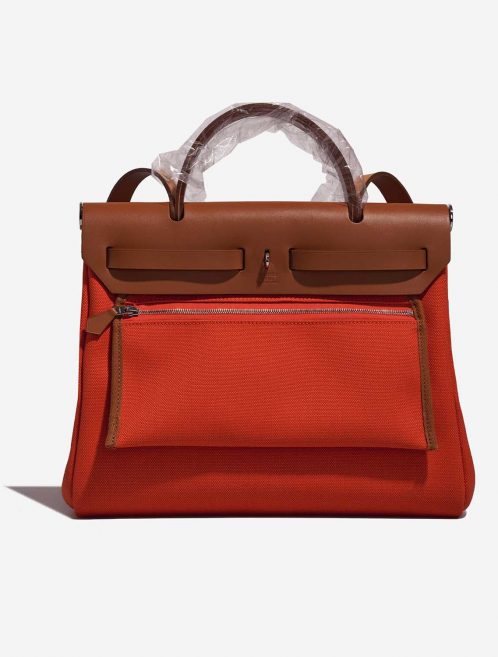 Hermès Herbag 31 Mecano-Fauve Back  | Sell your designer bag on Saclab.com