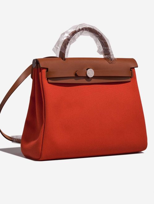 Hermès Herbag 31 Mecano-Fauve Side Front  | Sell your designer bag on Saclab.com